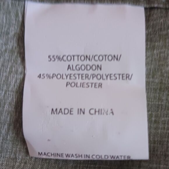 Molokai Surf Mens Short Sleeve Shirt M Collar Button Up Green Leaves Casual NWOT - Picture 10 of 10